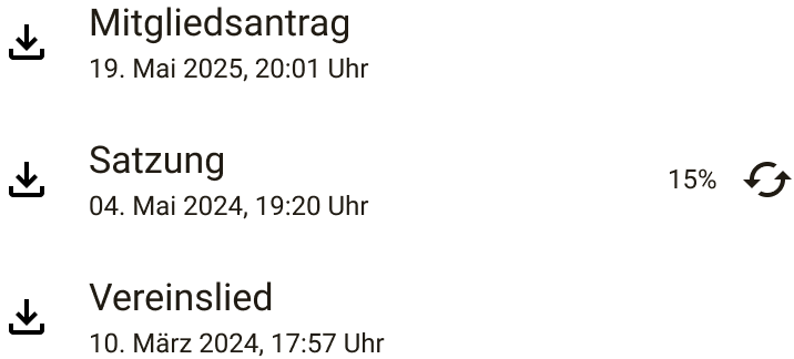 Dokumentenverwaltung Screenshot