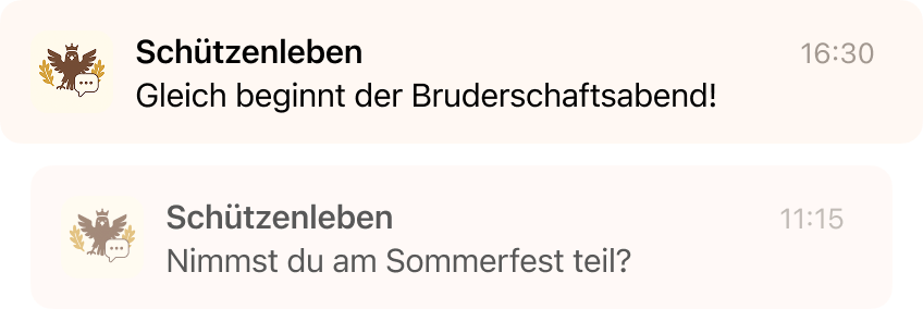 Push-Benachrichtigungen Screenshot