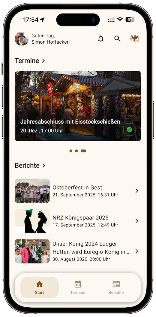 Schützenleben App Screenshot